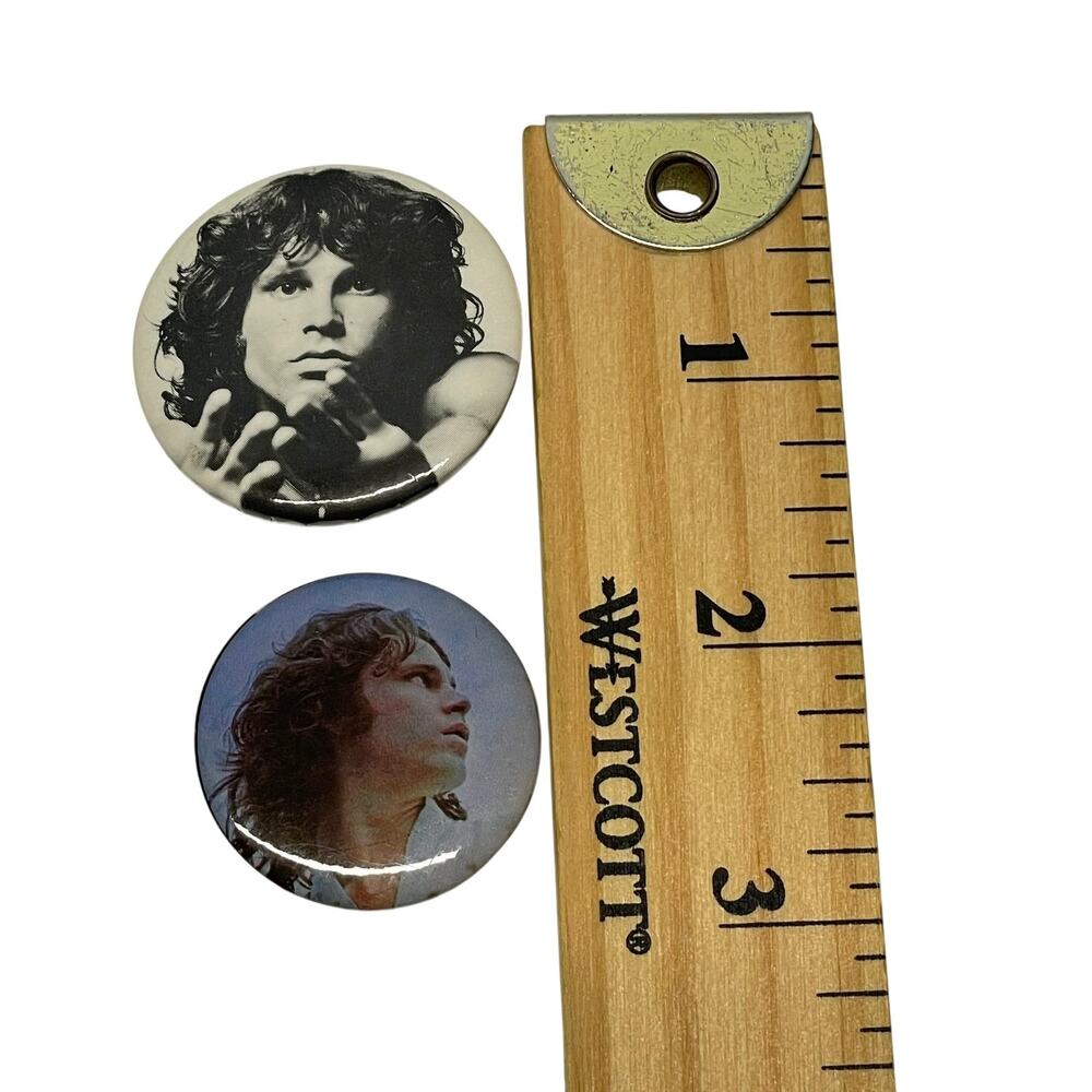Vintage The Doors Band Pins Lot of 5 1" Jim Morrison - Picture 6 of 6